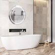 Oglinda cosmetica cu led, Rotunda, 8W, Anti-aburire, Lumina rece/neutra/calda, 750 lm, diametru 600 mm, IP44