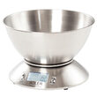 Cantar de bucatarie, Bol Inox 2 l, max 5 kg, precizie 1g, 2xAAA