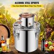 Cazan pentru distilat alcool, Inox/Cupru, Capacitate 36 l, manometru, termometru, pompa apa
