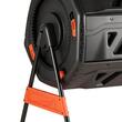 Compostor rotativ de gradina, Capacitate 200 l, rezistent UV, 2 x usi glisante, sistem de aerare