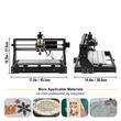 Masina de gravat cu laser CNC pentru Lemn/Acril/MDF/PVC, 2.5 W, Zona de lucru 300 x 180 x 45 mm,3 motoare pas cu pas, Control GRBL