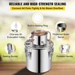 Cazan pentru distilat alcool, Inox/Cupru, Capacitate 36 l, manometru, termometru, pompa apa