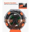 Compostor rotativ de gradina, Capacitate 200 l, rezistent UV, 2 x usi glisante, sistem de aerare