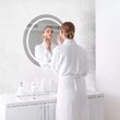 Oglinda cosmetica cu led, Rotunda, 8W, Anti-aburire, Lumina rece/neutra/calda, 750 lm, diametru 600 mm, IP44