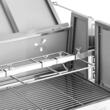 Gratar pe carbune cu rotisor electric 38 W, Inox, Capac, 4 x roti, Capacitate max 60 kg