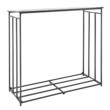 Suport pentru lemne, Otel carbon, max 730 kg, Negru, 1855 x 715 x 1850 mm