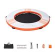 Doc plutitor gonflabil rotund, Diametru 2.44 m, portocaliu, Scara, suprafata antiderapanta, pompa, geanta