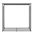 Suport pentru lemne, Otel carbon, max 730 kg, Negru, 1855 x 715 x 1850 mm