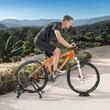 Home trainer magnetic, Cadru din otel, 550 x 470 x 405 mm, roti 26”-29”, Negru, max 120 kg, portabil, 65 dB, motor volant, 6 trepte