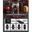 Placa de echilibru oscilanta, Lemn multistrat, max 200 kg, Negru, reabilitare, yoga si pilates, 780 x 350 x 18 mm