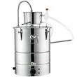 Cazan pentru distilat alcool, Inox, Capacitate 50 l, manometru, termometru, pompa apa, distilare electrica integrata 1800 W