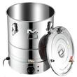 Cazan pentru distilat alcool, Inox, Capacitate 50 l, manometru, termometru, pompa apa, distilare electrica integrata 1800 W