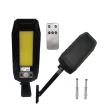 Lampa solara stradala Bass BS-5919, cu senzor de miscare si telecomanda, 160 W, IP65, 800 lm, lumina rece