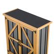 Sopron gradina pentru unelte 86 x 95 cm, Lemn de brad, rafturi, capacitate 189 l