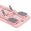 Placa pilates multifunctionala 9 in 1, max 150 kg, 2 manere flotari, 2 extensii, 4 cotiere, genunchiere, contor, Roz