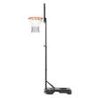 Panou baschet inaltime reglabila 152.4-213.4 cm, diametru inel 415 mm, Otel / ABS, Interior/Exterior, 1 x minge