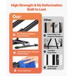 Set 2 x Suport pliabil pentru mountain bike, compatibil cu diametrele roților de 508-737 mm, Otel, Negru