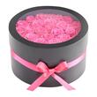 Cutie rotunda cu 27 trandafiri naturali conservati Forever Flowers, Roz, 227 x 227 x 140 mm