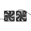 Set 2 x ventilatoare cu panou solar pentru sere/mansarde, 30 W, 2668 rpm, IP65
