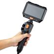 Camera endoscop cu ecran articulat 180°, 2 directii, Zoom 8X, ecran IPS HD de 4.5", lentila ultra subțire 3.9 mm, IP67, cablu 1.5 m