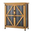 Sopron gradina pentru unelte 86 x 95 cm, Lemn de brad, rafturi, capacitate 189 l