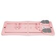Placa pilates multifunctionala 9 in 1, max 150 kg, 2 manere flotari, 2 extensii, 4 cotiere, genunchiere, contor, Roz
