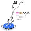 Curatitor pavaje pentru masina de spalat cu presiune, Diametru 50.8 cm, 4 x roti, 138-276 bar, debit pana la 15 l/min, Inox/ABS