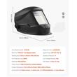 Masca de sudura, Ecran 100x80 mm, Intunecare automata, 4 senzori pentru arc, Alimentare solara, claritate optică 1/1/1/1, Negru
