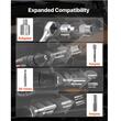 Set 13 extractoare de piulite, 10 extractoare de suruburi, 6 extractoare de suruburi spiralate, 10 burghie mici, 6 burghie si 4 adaptoare