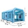 Cabina de vopsit gonflabila, dimensiune 8 x 4.5 x 3 m, 2 x suflanta 330/950 W, Impermeabila, PVC, sistem filtrare