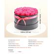 Cutie rotunda cu 27 trandafiri naturali conservati Forever Flowers, Roz, 227 x 227 x 140 mm