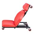 Scaun mecanic 2 in 1 pentru atelier, Spatar reglabil, 4 x Roti, max 258 kg