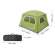 Cort pentru 4-5 persoane, dimensiune 305x275x200 cm, protectie solara anti-UV50, Verde, impermeabil PU3000mm