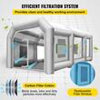Cabina de vopsit gonflabila, dimensiune 8 x 4.5 x 3 m, 2 x suflanta 330/950 W, Impermeabila, PVC, sistem filtrare