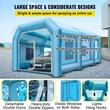 Cabina de vopsit gonflabila, dimensiune 8 x 4.5 x 3 m, 2 x suflanta 330/950 W, Impermeabila, PVC, sistem filtrare