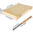 Set 8 dalti pentru strunguri lemn, Otel HSS, maner lemn, Cutie pentru transport