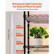 Raft pentru plante cu lampa de crestere 6 x Niveluri, Inaltime 150 cm, 5 x led 150 W, temporizator 4/9/14 ore, 4 x Roti