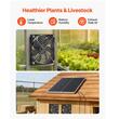 Set 2 x ventilatoare cu panou solar pentru sere/mansarde, 30 W, 2668 rpm, IP65