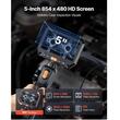 Camera endoscop cu ecran articulat 180°, 2 directii, Zoom 8X, ecran IPS HD de 4.5", lentila ultra subțire 3.9 mm, IP67, cablu 1.5 m