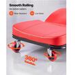 Scaun mecanic 2 in 1 pentru atelier, Spatar reglabil, 4 x Roti, max 258 kg