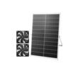 Set 2 x ventilatoare cu panou solar pentru sere/mansarde, 30 W, 2668 rpm, IP65