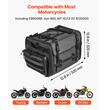 Geanta spate motocicleta, Capacitate 40-60 l, Dimensiuni extinse 600 x 320 x 320 mm, negru, Impermeabila