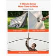 Cort instant pop-up, 229x229 cm, Inaltime 212 cm, 4 persoane, ferestre ventilatie, Bej