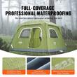 Cort pentru 4-5 persoane, dimensiune 305x275x200 cm, protectie solara anti-UV50, Verde, impermeabil PU3000mm