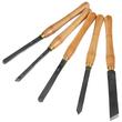 Set 8 dalti pentru strunguri lemn, Otel HSS, maner lemn, Cutie pentru transport