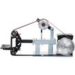 Slefuitor profesional de banc cu banda, 1500 W, 0-2800 rpm, masa reglabila, Otel