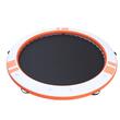 Doc plutitor gonflabil rotund, Diametru 3.05 m, portocaliu, Scara, suprafata antiderapanta, pompa, geanta