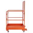 Platforma de lucru pliabila tip cusca pentru stivuitor, 920 x 1045 mm, Capacitate max 544 kg, Otel carbon, 4 x Roti
