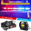 Kit alarma cu microfon pentru auto, 200 W, 125 dB, 9 x tonuri, 12 V DC, difuzor PA