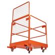 Platforma de lucru pliabila tip cusca pentru stivuitor, 920 x 1045 mm, Capacitate max 544 kg, Otel carbon, 4 x Roti